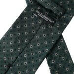 Dolce & Gabbana Green Silk Branded Logo Adjustable Men Tie -  Neckties, Men -  Dolce & Gabbana.