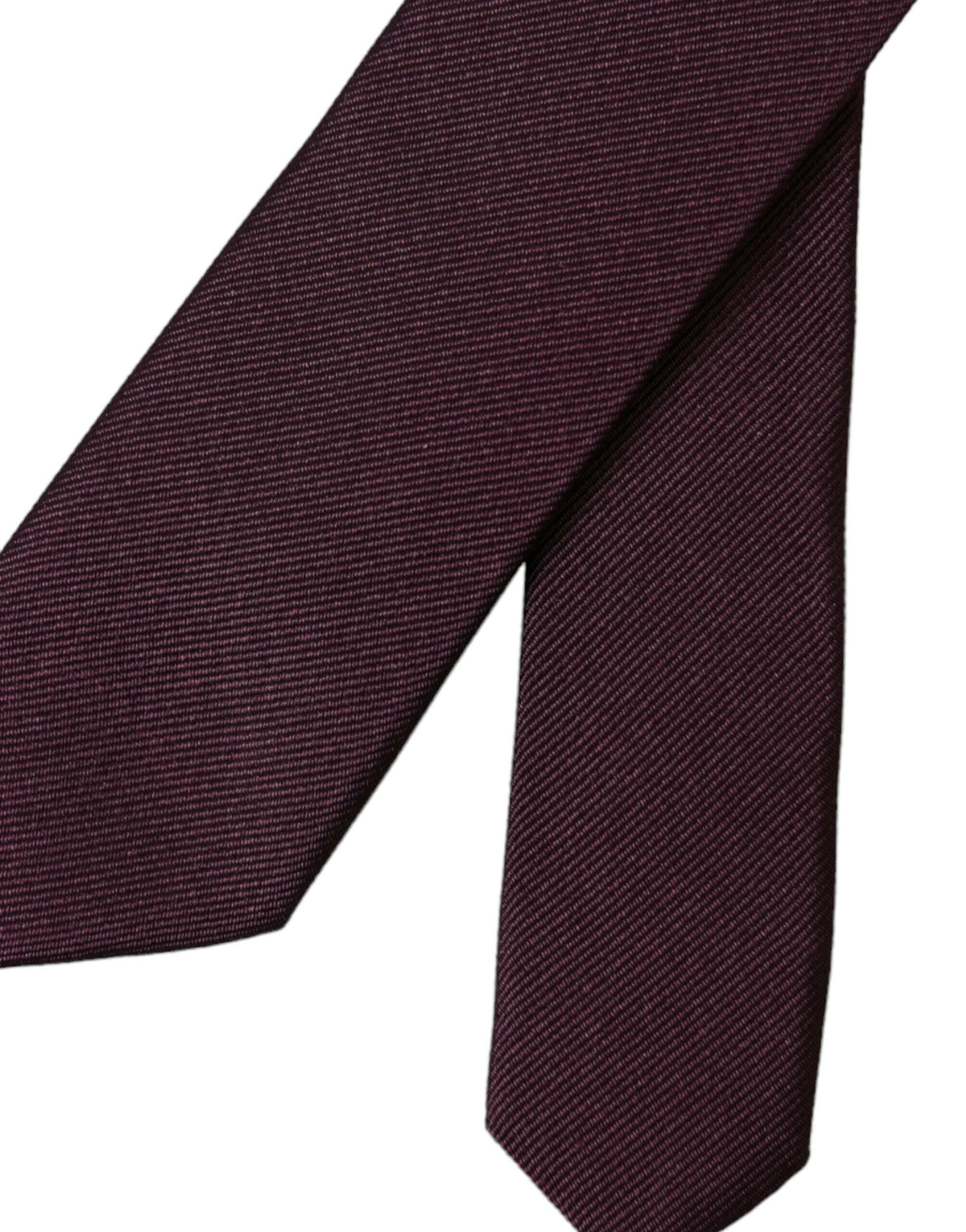Dolce & Gabbana Bordeaux Solid 100% Silk Adjustable Men Tie -  Neckties, Men -  Dolce & Gabbana. Dolce & Gabbana Bordeaux Solid 100% Silk Adjustable Men Tie -  Neckties, Men -  Dolce & Gabbana.