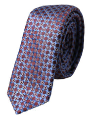 Dolce & Gabbana Blue Purple Patterned Silk Adjustable Men Tie -  Neckties, Men -  Dolce & Gabbana.
