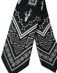 Dolce & Gabbana Black Patterned 100%Silk Adjustable Tie -  Neckties, Men -  Dolce & Gabbana.