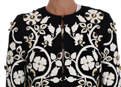 Dolce & Gabbana Black Baroque Floral Crystal Jacket -   -  Dolce & Gabbana.