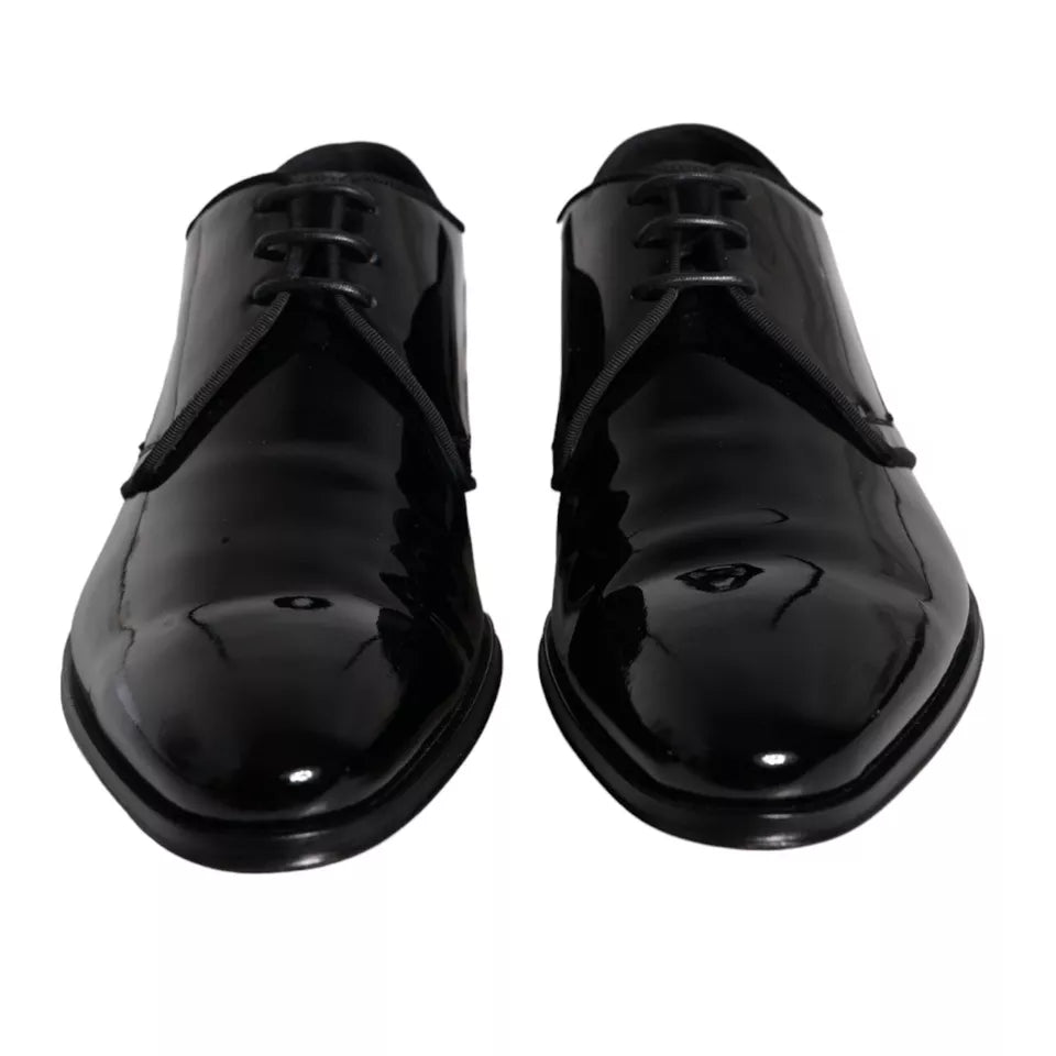 Dolce & Gabbana Black Calfskin Leather Derby Men Dress Shoes -   -  Dolce & Gabbana. Dolce & Gabbana Black Calfskin Leather Derby Men Dress Shoes -   -  Dolce & Gabbana.