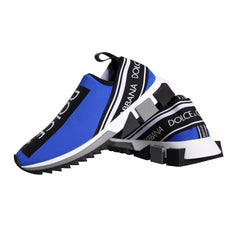 Dolce & Gabbana Blue Logo Low Top Sorrento Sneakers Shoes -   -  Dolce & Gabbana.