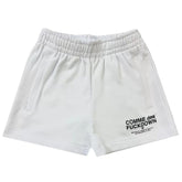 Comme Des Fuckdown White Cotton Short -   -  Comme Des Fuckdown.