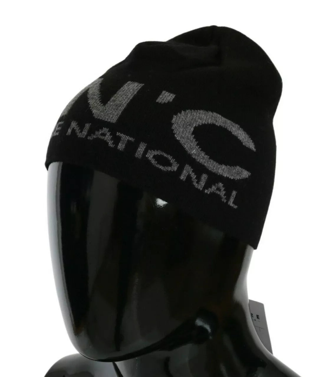 Costume National Black Wool Blend Branded Beanie Hat -   -  Costume National. Costume National Black Wool Blend Branded Beanie Hat -   -  Costume National.