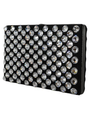 Dolce & Gabbana Black Velvet Crystal Clutch Evening Party Purse Bag -  Luxury Clutch Bag for Women -  Dolce & Gabbana.