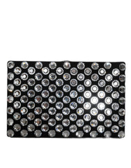 Dolce & Gabbana Black Velvet Crystal Clutch Evening Party Purse Bag -  Luxury Clutch Bag for Women -  Dolce & Gabbana.