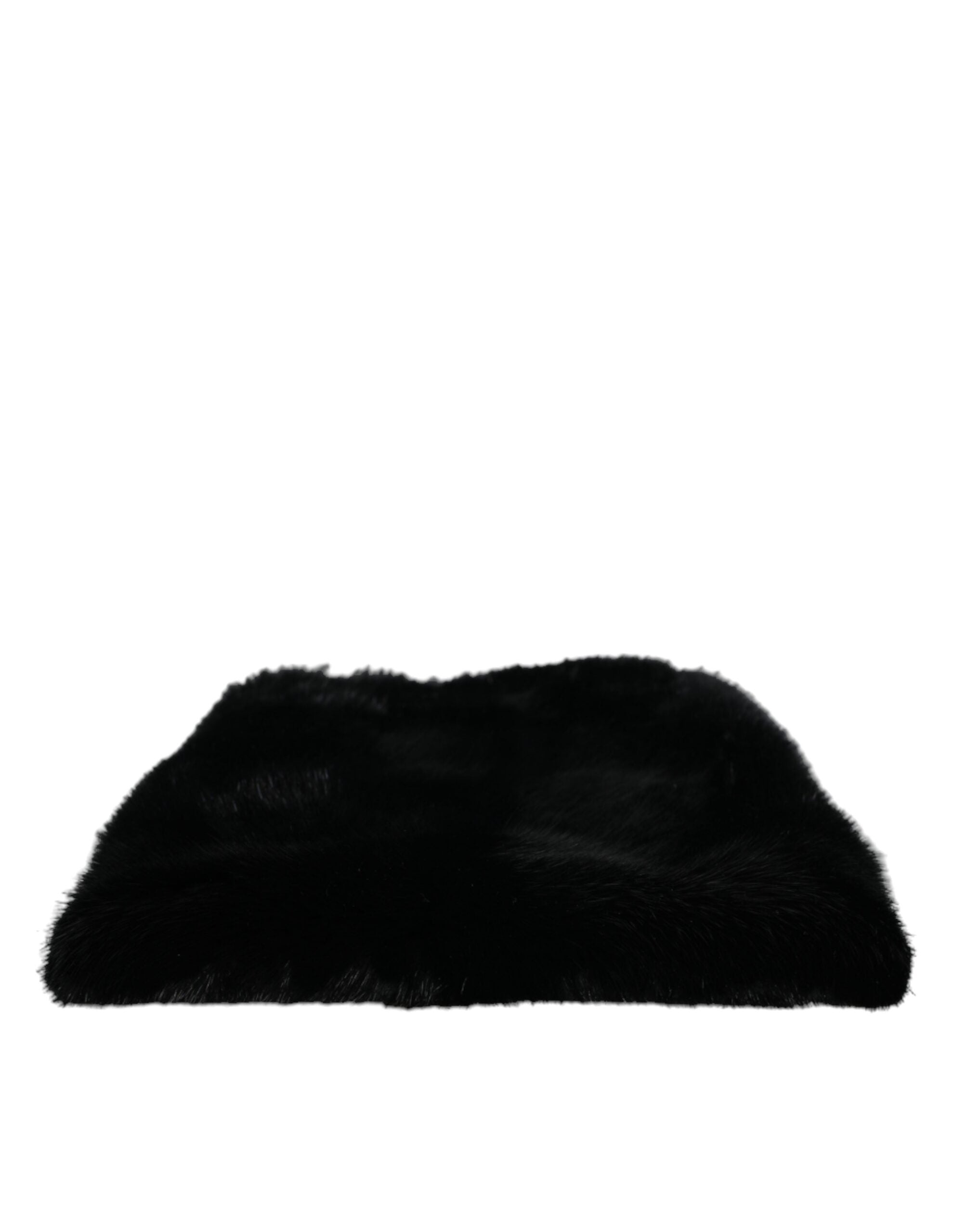 Dolce & Gabbana Black Faux Fur Silver Chain Crossbody Shoulder Purse Bag -  Luxury Cross Body Bag for Women -  Dolce & Gabbana. Dolce & Gabbana Black Faux Fur Silver Chain Crossbody Shoulder Purse Bag -  Luxury Cross Body Bag for Women -  Dolce & Gabbana.