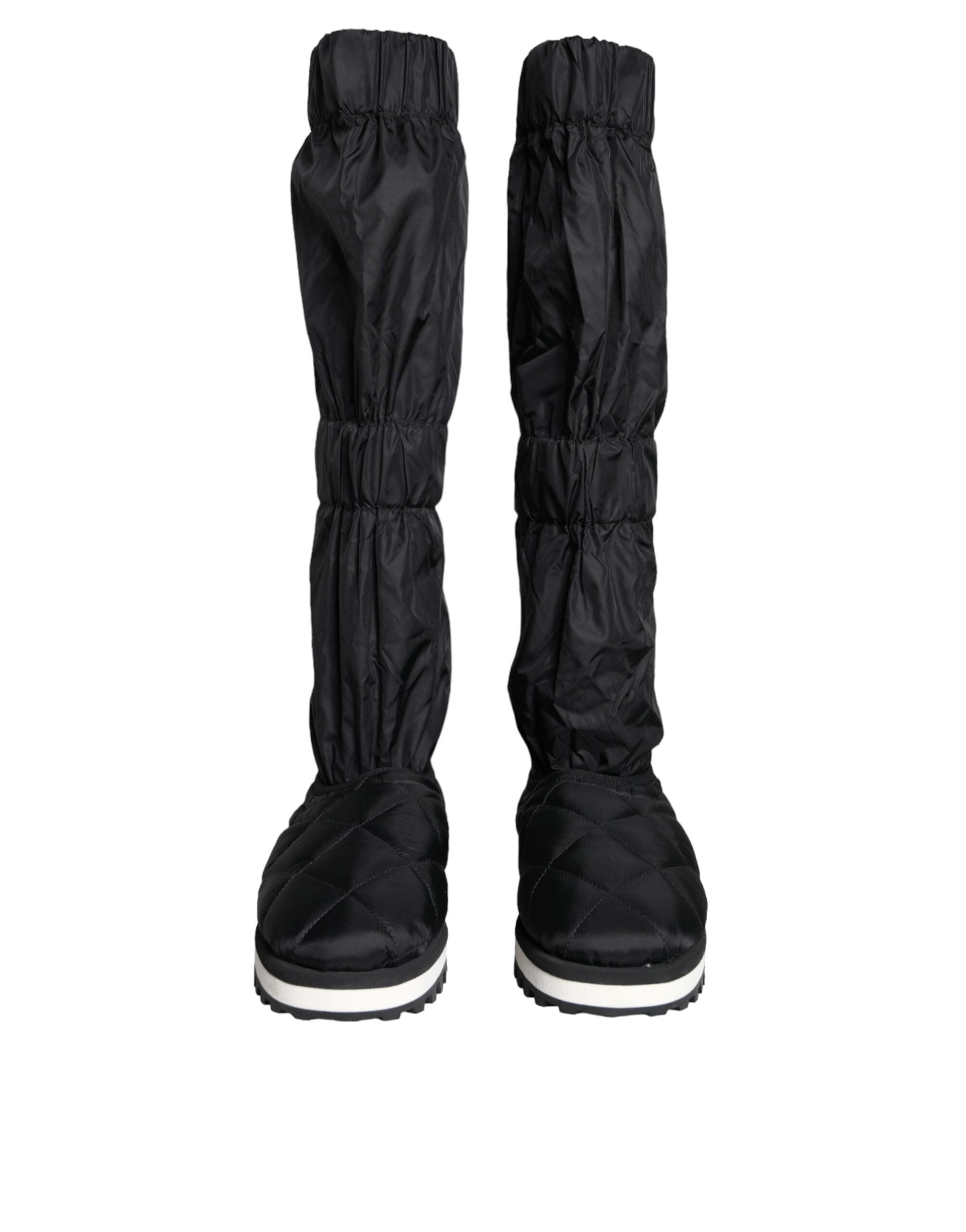 Dolce & Gabbana Black Quilted High Top Boots Sneakers Shoes -   -  Dolce & Gabbana. Dolce & Gabbana Black Quilted High Top Boots Sneakers Shoes -   -  Dolce & Gabbana.