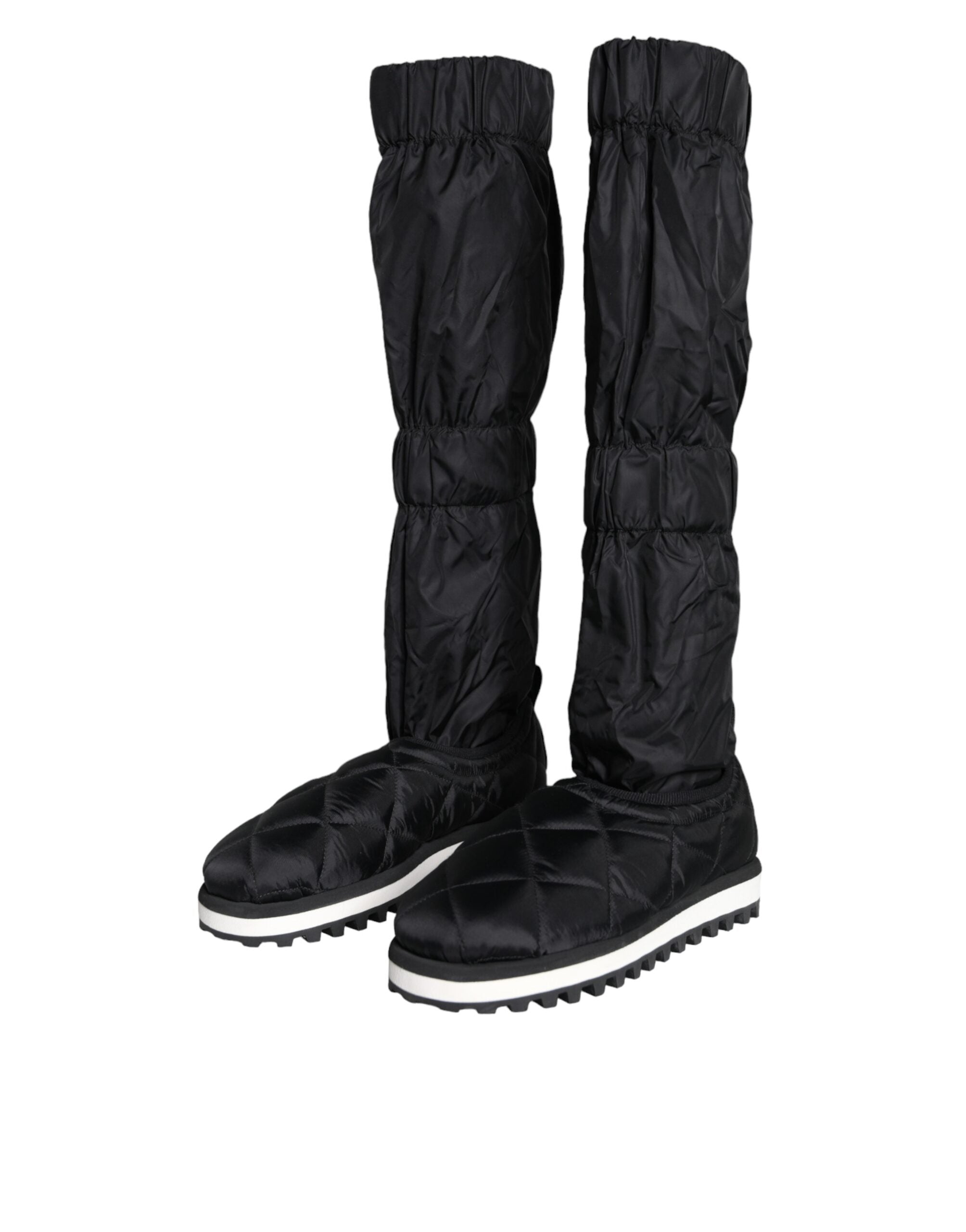 Dolce & Gabbana Black Quilted High Top Boots Sneakers Shoes -   -  Dolce & Gabbana. Dolce & Gabbana Black Quilted High Top Boots Sneakers Shoes -   -  Dolce & Gabbana.