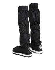 Dolce & Gabbana Black Quilted High Top Boots Sneakers Shoes -   -  Dolce & Gabbana.