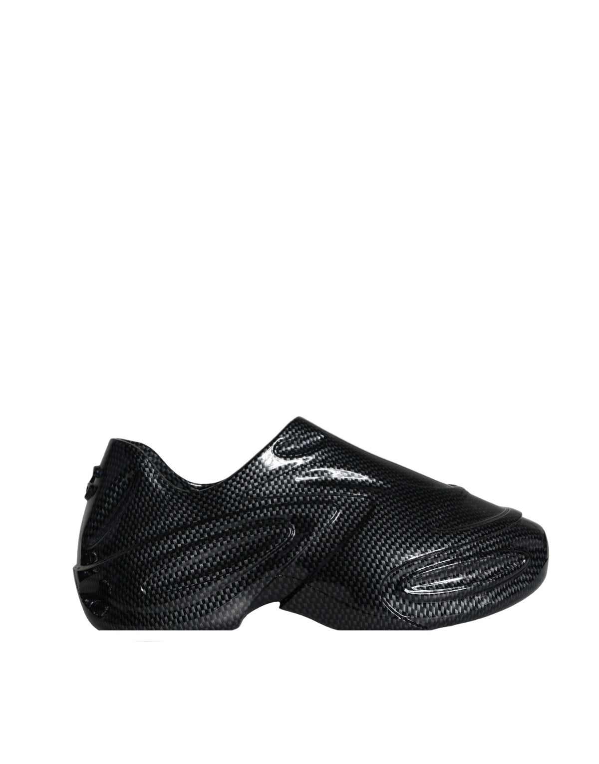 Dolce & Gabbana Black Foiled Rubber Toy Low Top Men Sneakers Shoes -   -  Dolce & Gabbana.