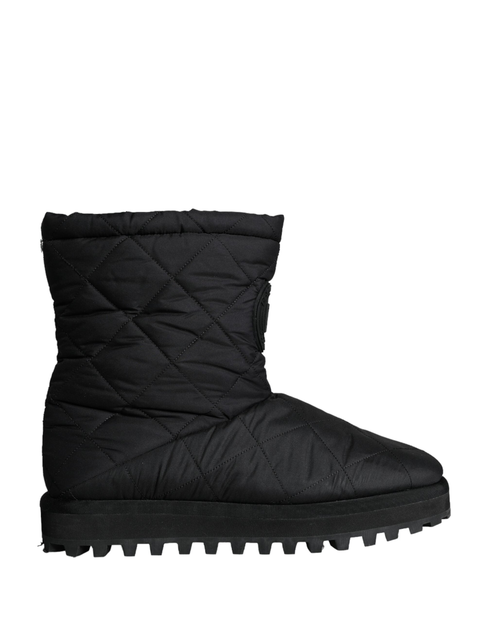 Dolce & Gabbana Black Nylon Padded Mid Calf Men Boots Shoes -   -  Dolce & Gabbana.