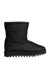 Dolce & Gabbana Black Nylon Padded Mid Calf Men Boots Shoes -   -  Dolce & Gabbana.