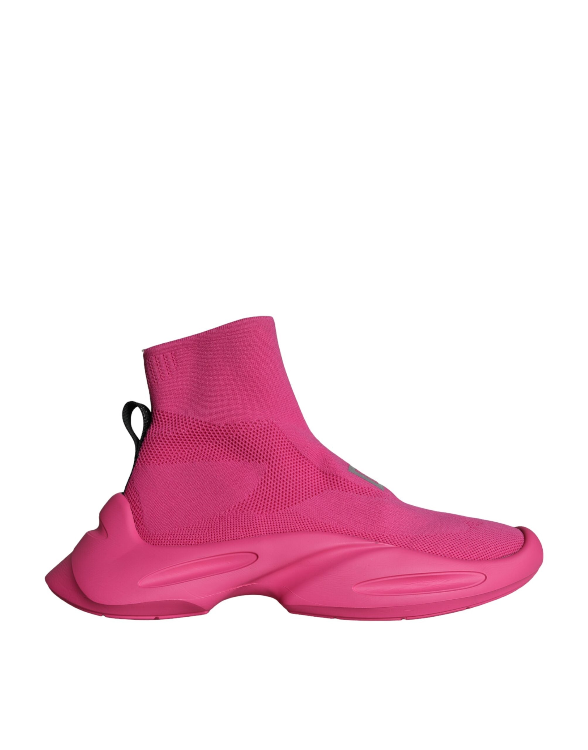 Dolce & Gabbana Pink Logo Print Slip On Socks Sneakers Shoes -   -  Dolce & Gabbana.