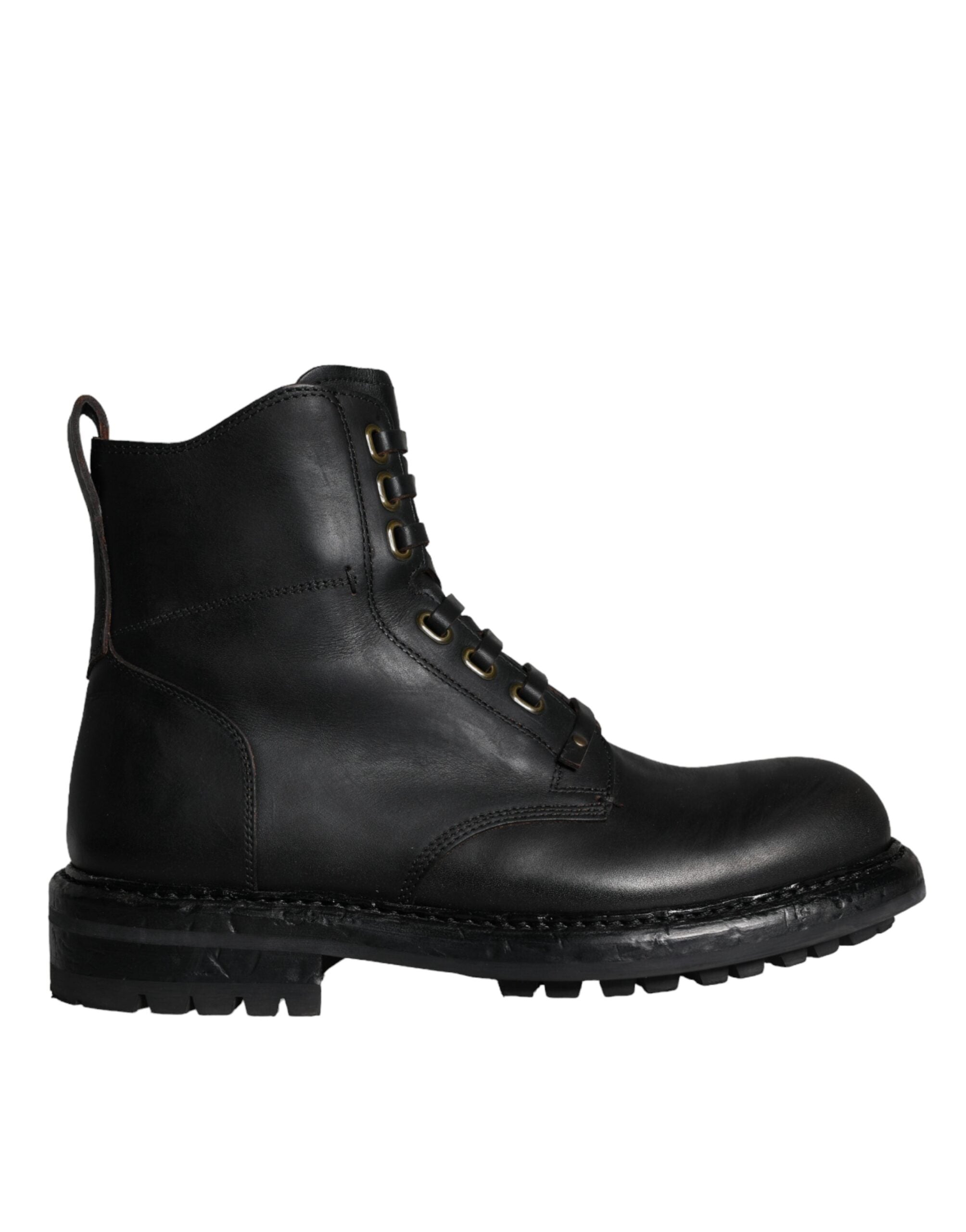 Dolce & Gabbana Black Lace Up Mid Calf Boots Men Shoes -   -  Dolce & Gabbana. Dolce & Gabbana Black Lace Up Mid Calf Boots Men Shoes -   -  Dolce & Gabbana.