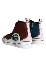 Dolce & Gabbana Multicolor Patchwork High Top Sneaker Shoes -   -  Dolce & Gabbana.