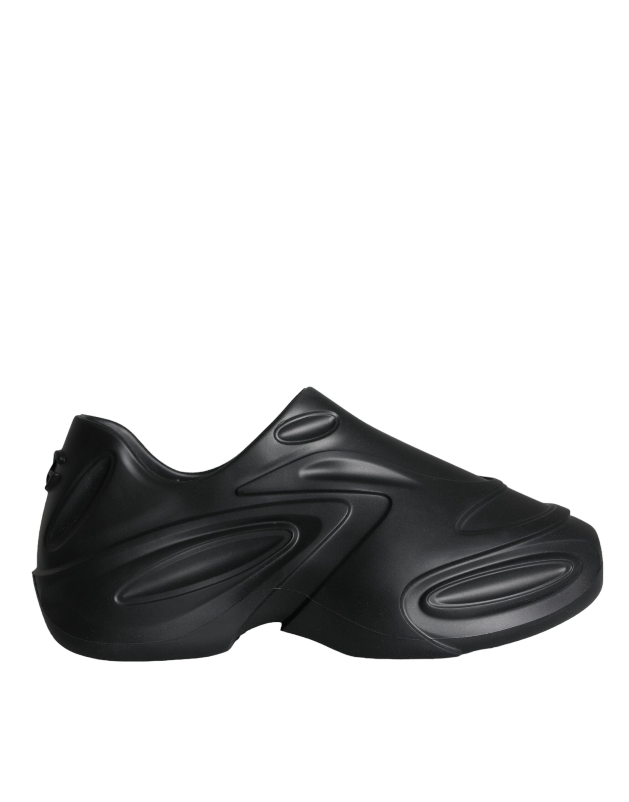 Dolce & Gabbana Black Foiled Rubber Toy Low Top Sneakers Shoes -   -  Dolce & Gabbana.