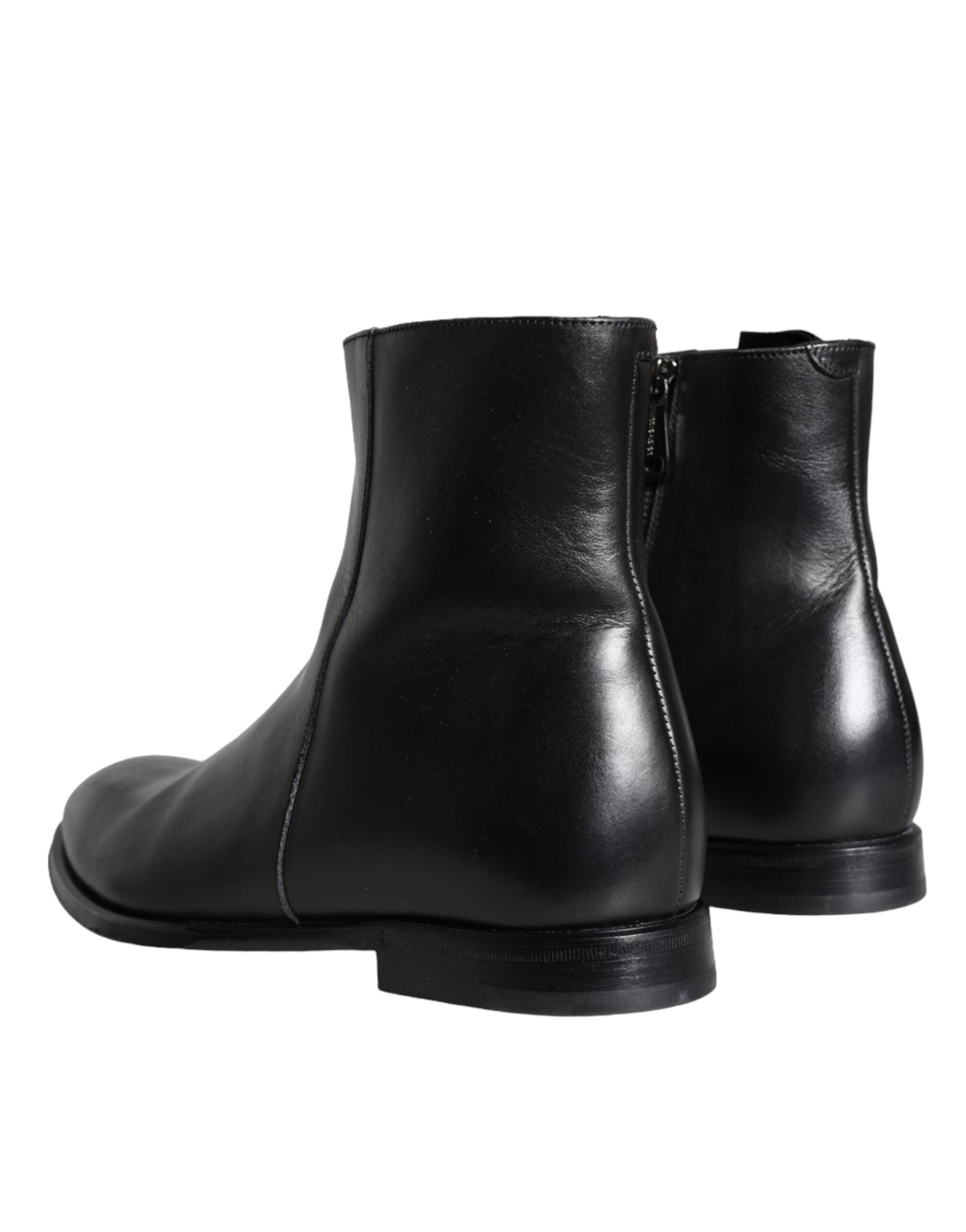 Dolce & Gabbana Black Calf Leather Men Ankle Boots Men Shoes -   -  Dolce & Gabbana. Dolce & Gabbana Black Calf Leather Men Ankle Boots Men Shoes -   -  Dolce & Gabbana.