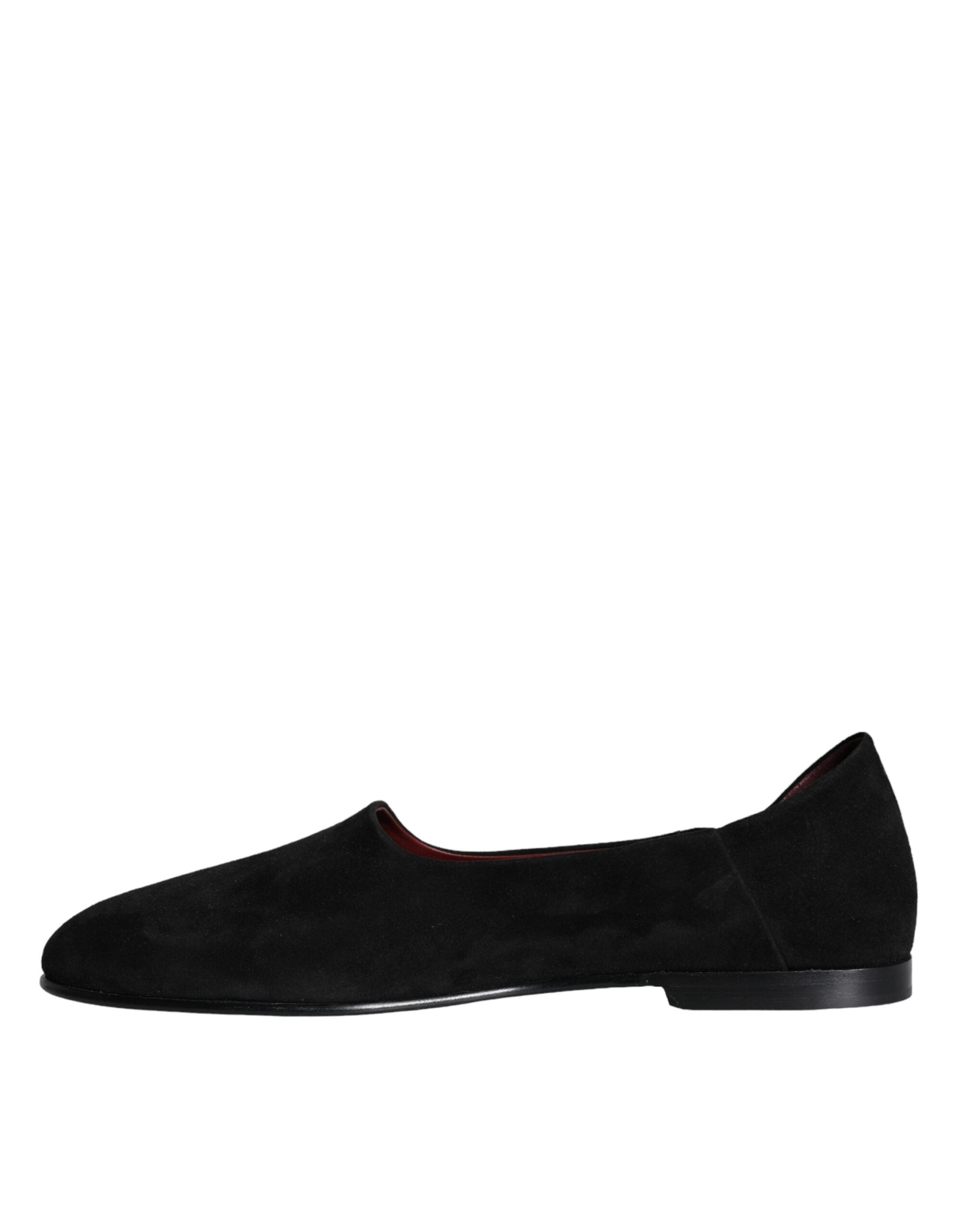 Dolce & Gabbana Black Suede Loafers Formal Slip On Shoes -   -  Dolce & Gabbana. Dolce & Gabbana Black Suede Loafers Formal Slip On Shoes -   -  Dolce & Gabbana.