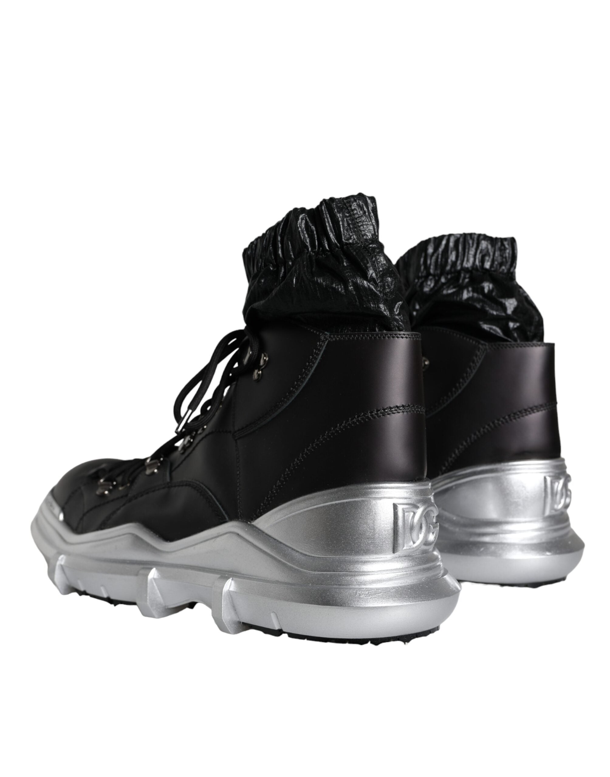 Dolce & Gabbana Black Nylon Galileo High Top Sneakers Shoes -   -  Dolce & Gabbana. Dolce & Gabbana Black Nylon Galileo High Top Sneakers Shoes -   -  Dolce & Gabbana.