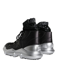 Dolce & Gabbana Black Nylon Galileo High Top Sneakers Shoes -   -  Dolce & Gabbana.