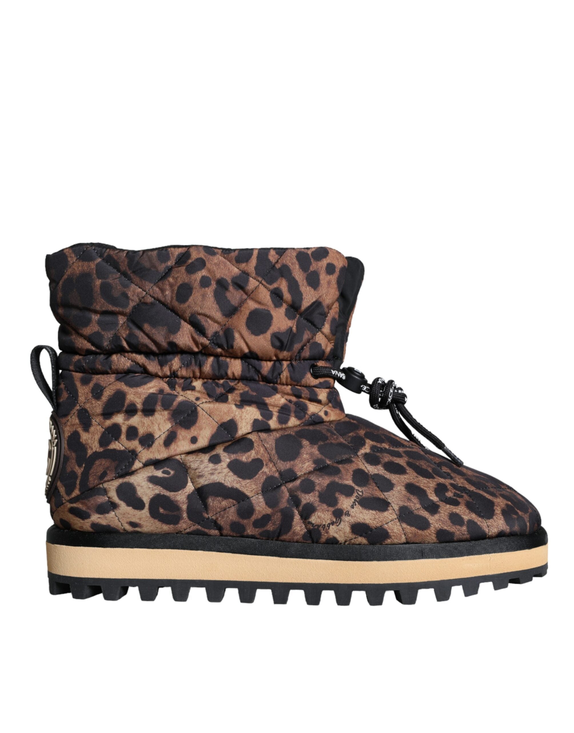 Dolce & Gabbana Brown Leopard Ankle Boots Padded Shoes -   -  Dolce & Gabbana. Dolce & Gabbana Brown Leopard Ankle Boots Padded Shoes -   -  Dolce & Gabbana.
