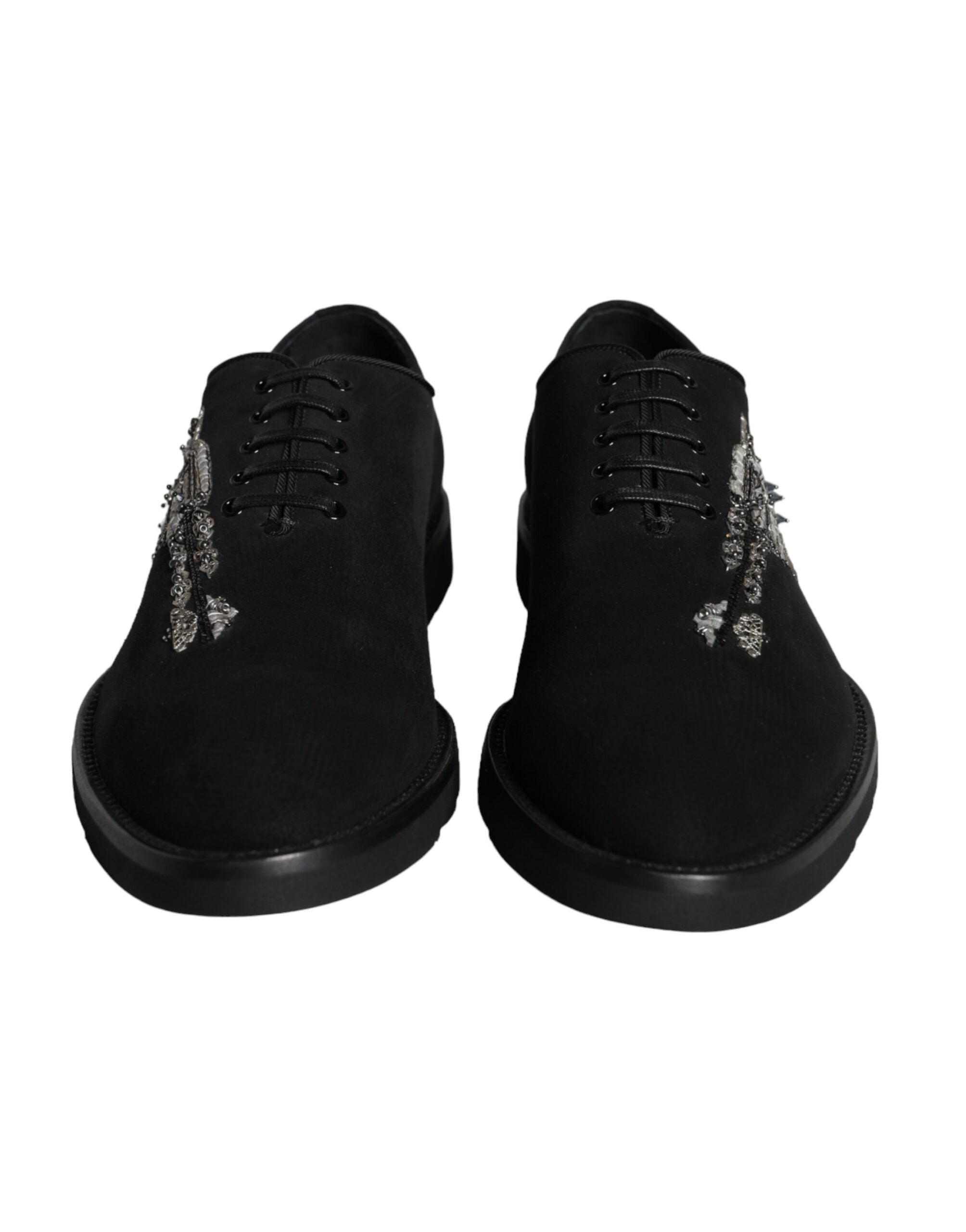 Dolce & Gabbana Black Suede Sicilia Lace Up Formal Shoes -   -  Dolce & Gabbana. Dolce & Gabbana Black Suede Sicilia Lace Up Formal Shoes -   -  Dolce & Gabbana.