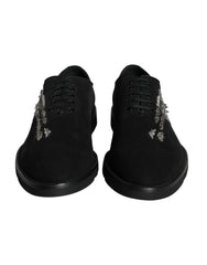 Dolce & Gabbana Black Suede Sicilia Lace Up Formal Shoes -   -  Dolce & Gabbana.