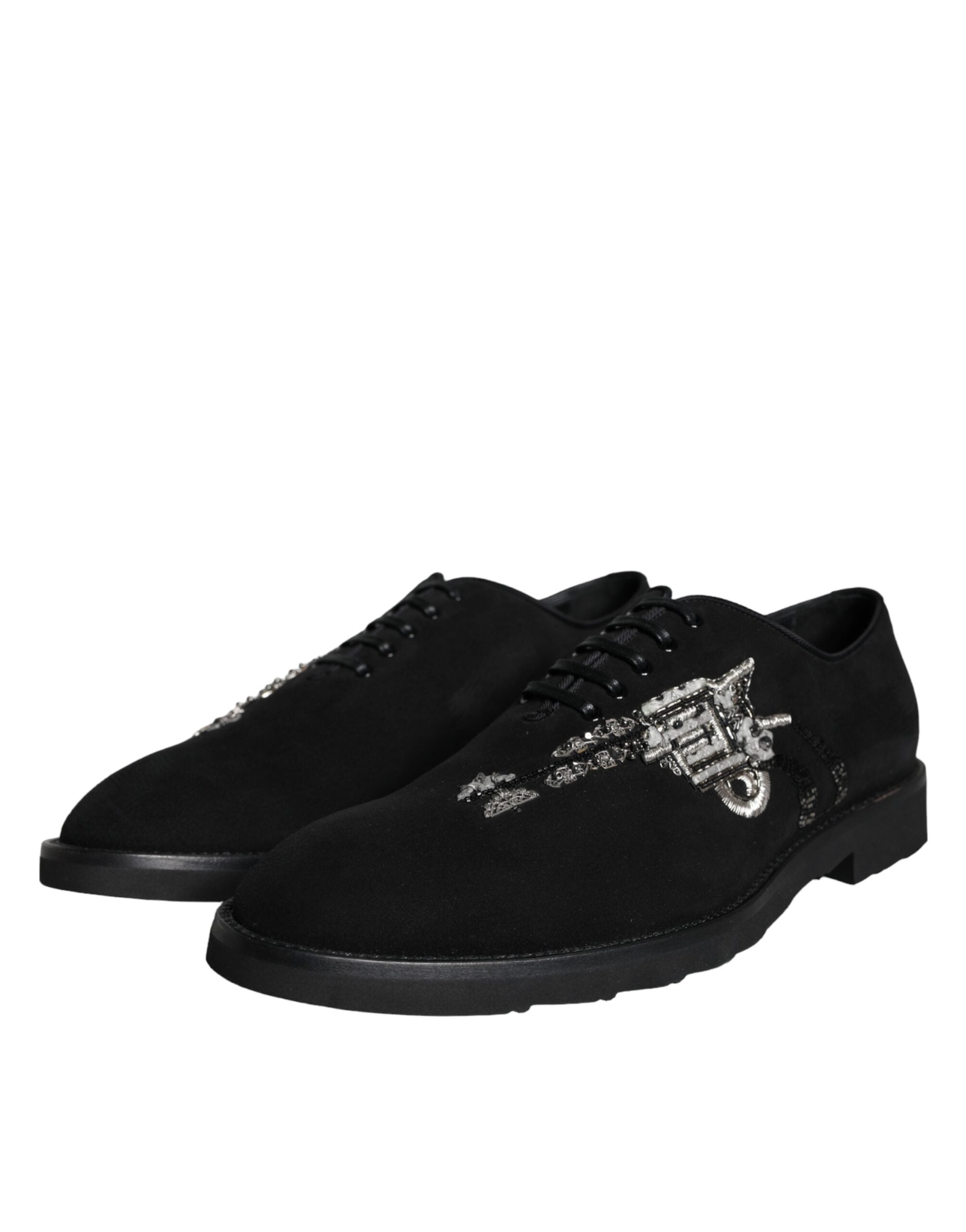 Dolce & Gabbana Black Suede Sicilia Lace Up Formal Shoes -   -  Dolce & Gabbana. Dolce & Gabbana Black Suede Sicilia Lace Up Formal Shoes -   -  Dolce & Gabbana.