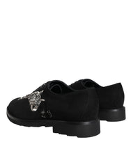 Dolce & Gabbana Black Suede Sicilia Lace Up Formal Shoes -   -  Dolce & Gabbana.