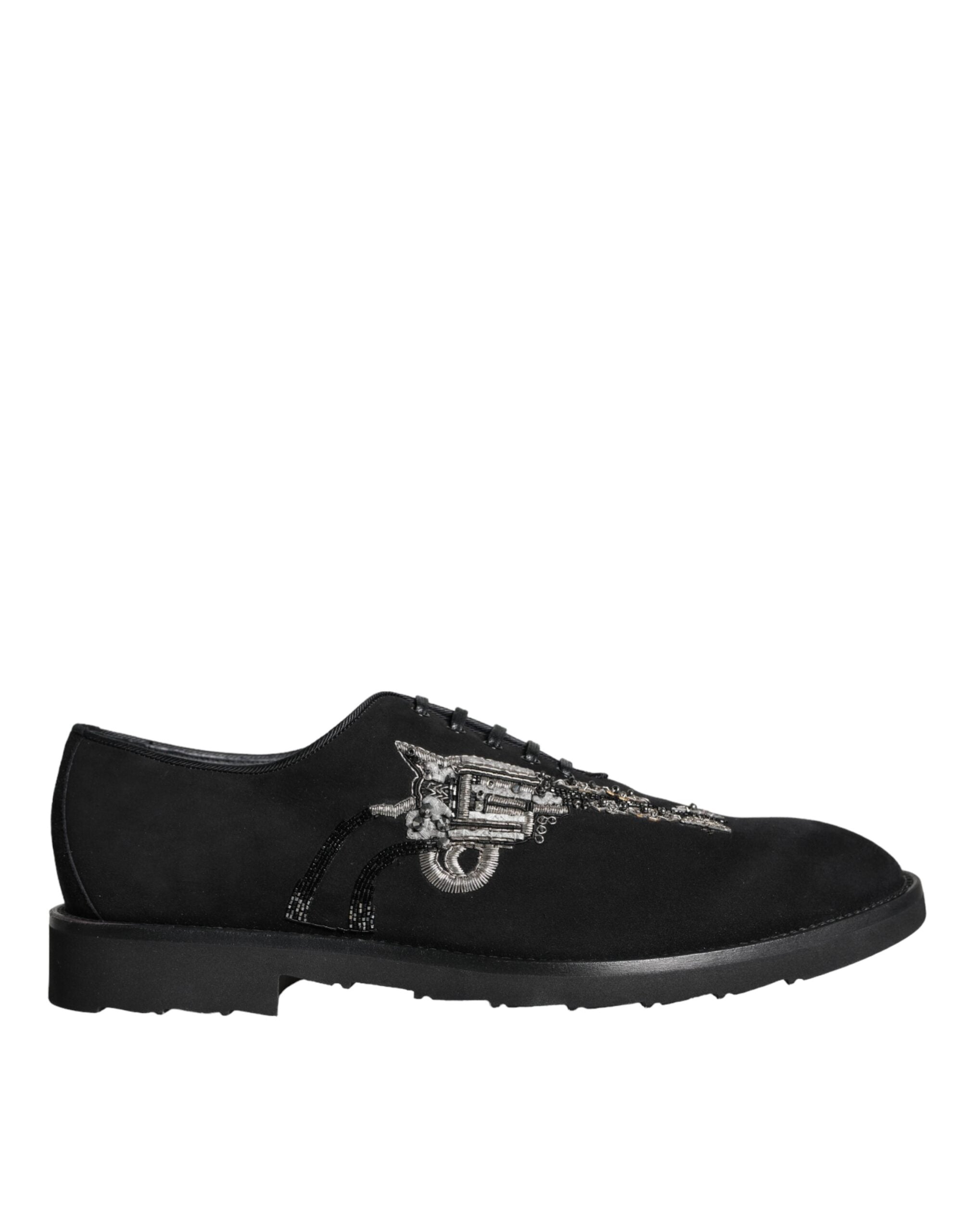 Dolce & Gabbana Black Suede Sicilia Lace Up Formal Shoes -   -  Dolce & Gabbana. Dolce & Gabbana Black Suede Sicilia Lace Up Formal Shoes -   -  Dolce & Gabbana.