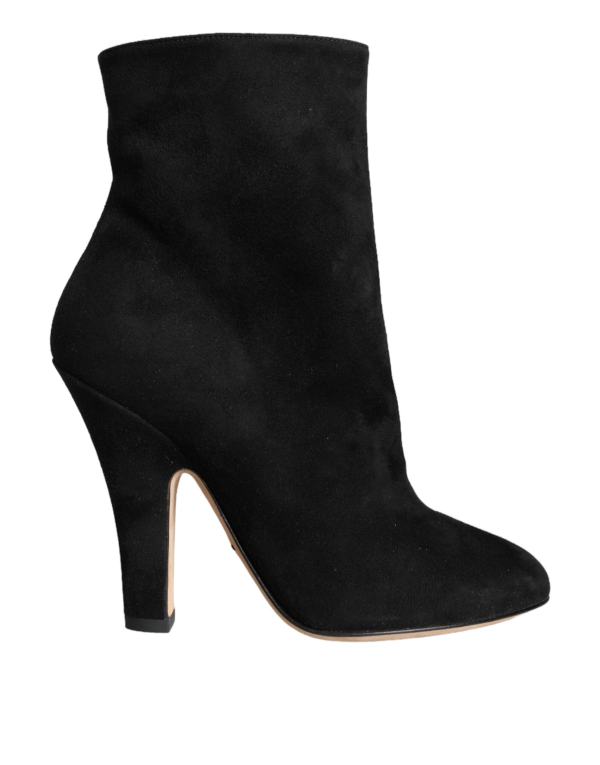 Dolce & Gabbana Black Suede Leather Mid Calf Boots Shoes -   -  Dolce & Gabbana.