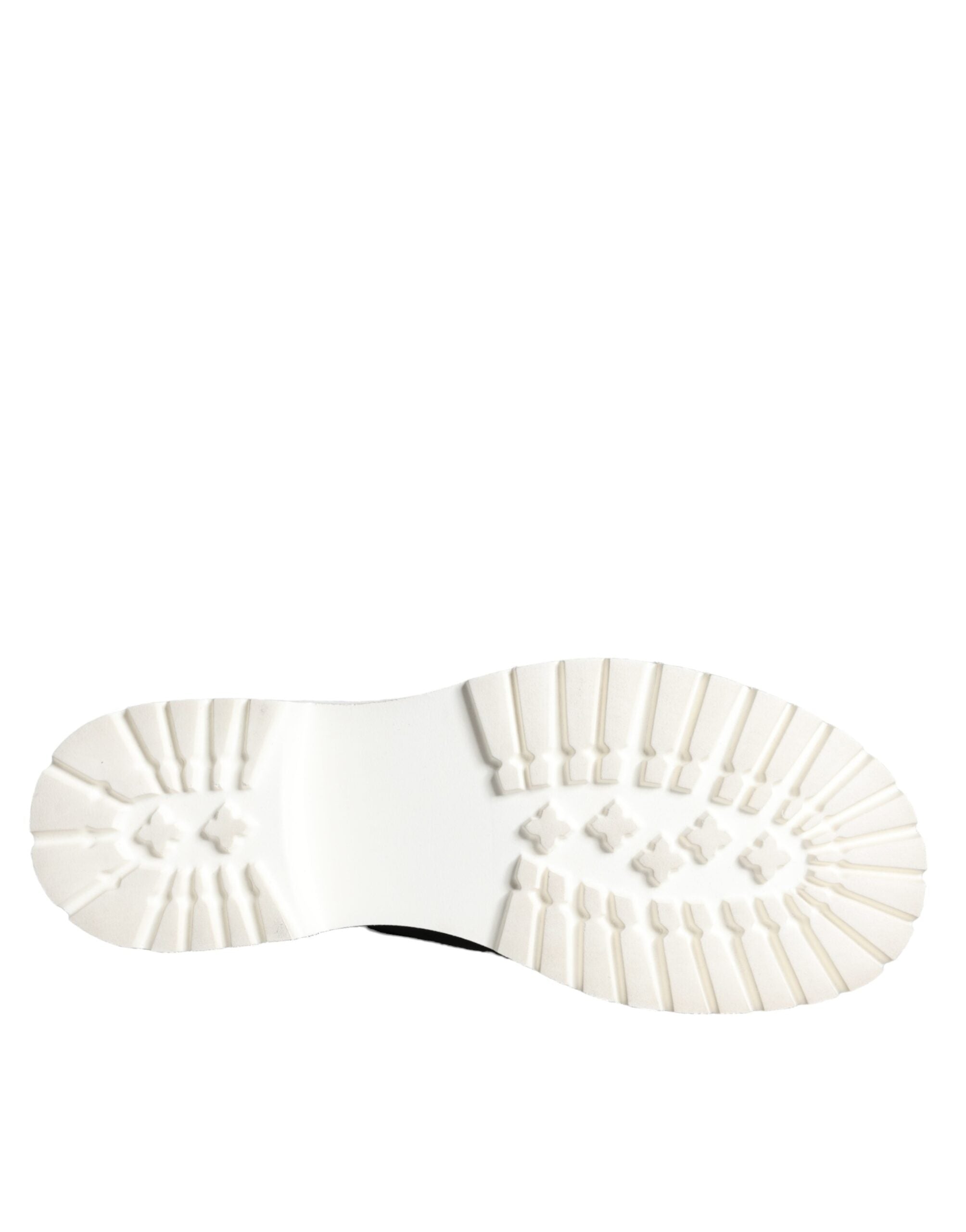 Dolce & Gabbana Black Leather Combat Mid Calf Boots Shoes -   -  Dolce & Gabbana. Dolce & Gabbana Black Leather Combat Mid Calf Boots Shoes -   -  Dolce & Gabbana.