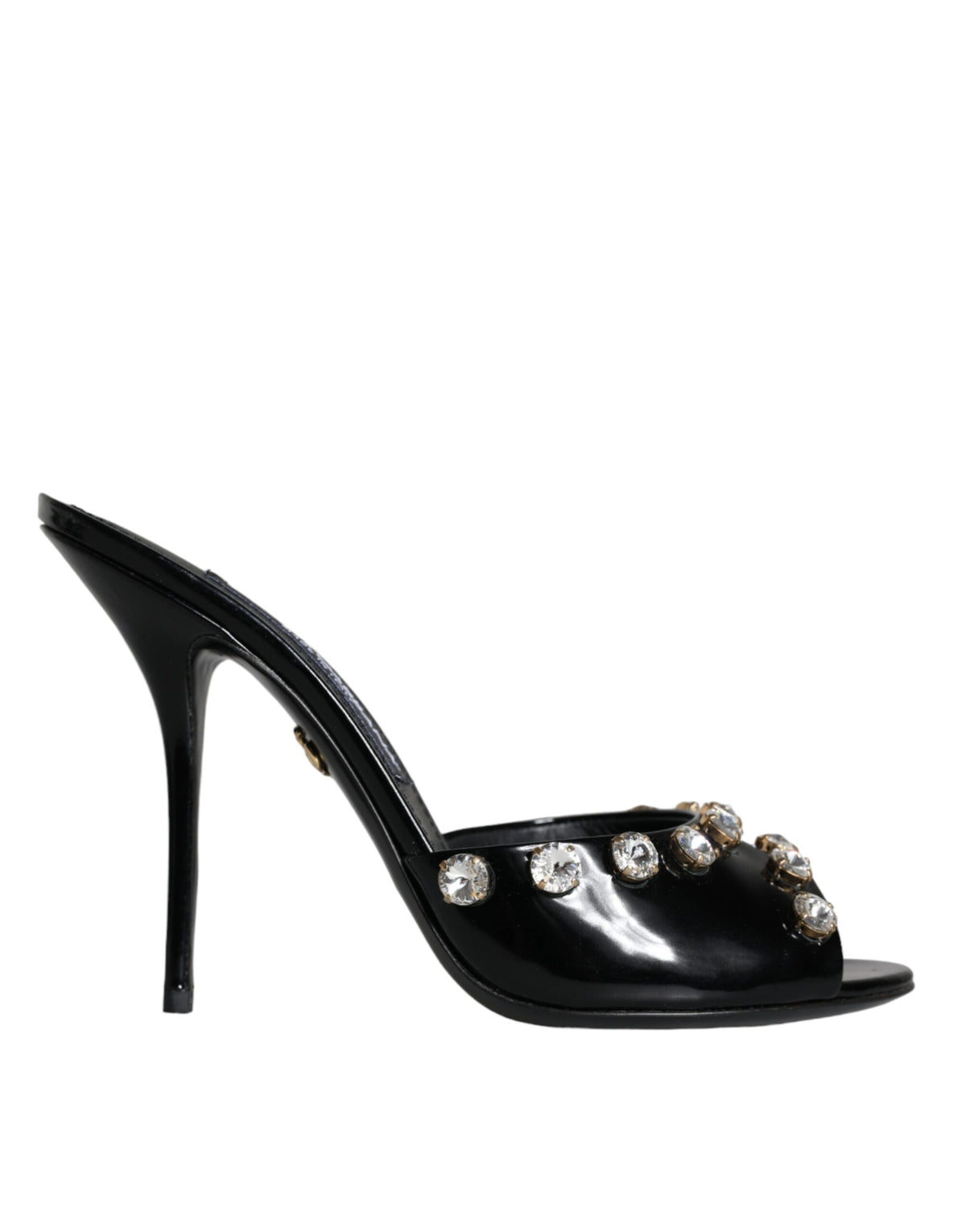 Dolce & Gabbana Black Crystal Heels Keira Sandals Shoes -   -  Dolce & Gabbana.