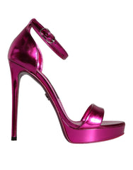 Dolce & Gabbana Fuchsia KEIRA Heels Ankle Strap Sandals Shoes -   -  Dolce & Gabbana.