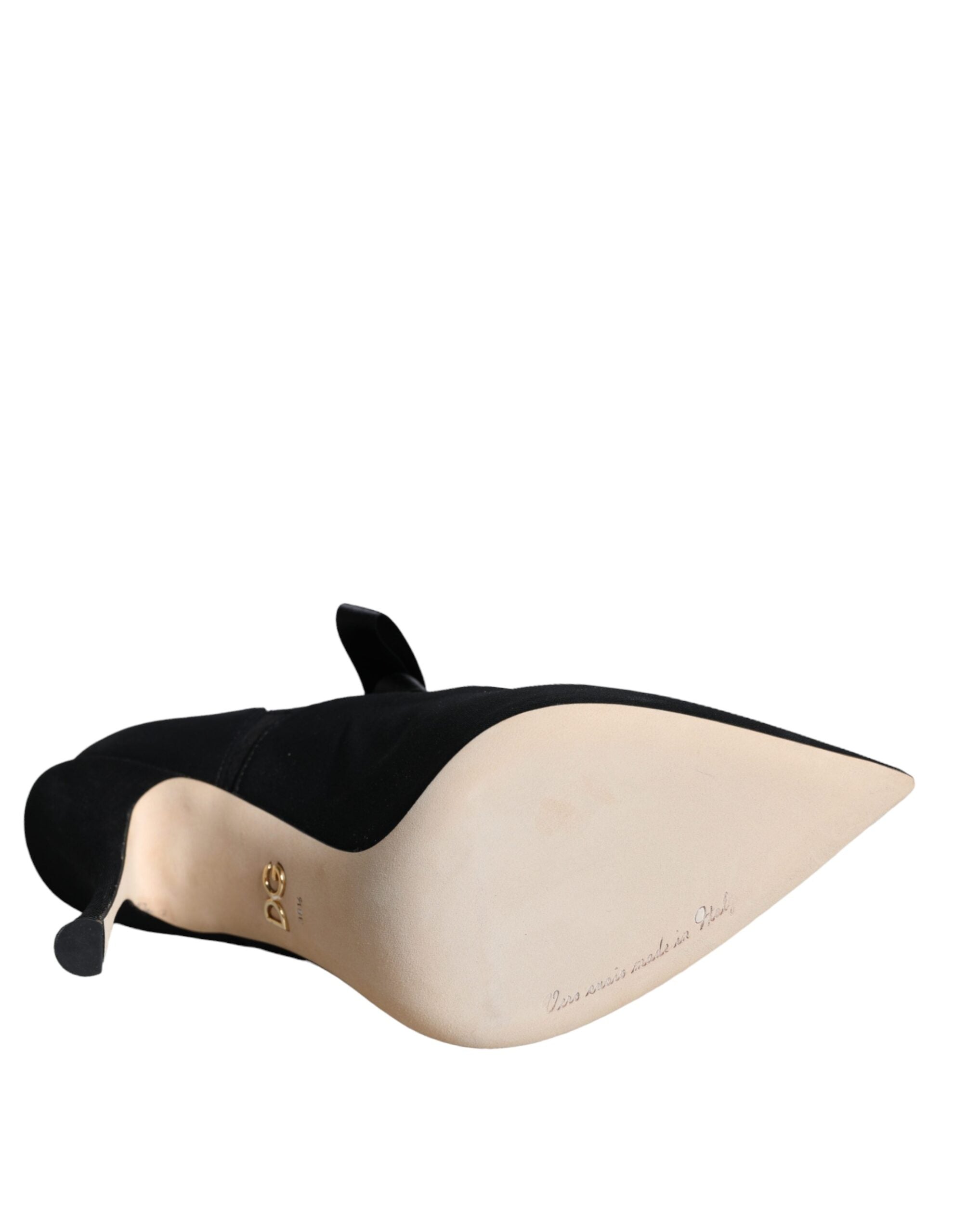 Dolce & Gabbana Black Stiletto Heels Mid Calf Boots Shoes -   -  Dolce & Gabbana. Dolce & Gabbana Black Stiletto Heels Mid Calf Boots Shoes -   -  Dolce & Gabbana.