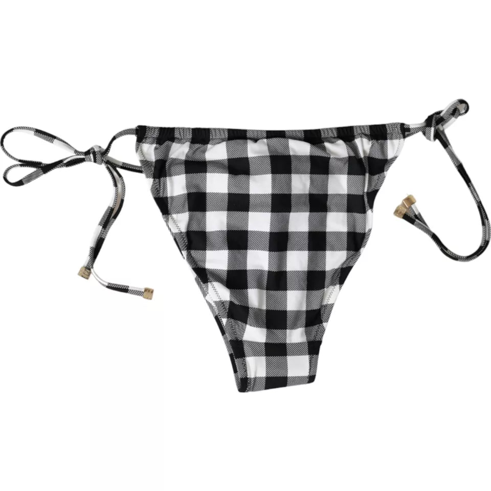 Dolce & Gabbana Black White Check Swimwear Beachwear Bottom Bikini -   -  Dolce & Gabbana. Dolce & Gabbana Black White Check Swimwear Beachwear Bottom Bikini -   -  Dolce & Gabbana.