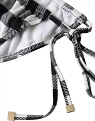 Dolce & Gabbana Black White Check Swimwear Beachwear Bottom Bikini -   -  Dolce & Gabbana.