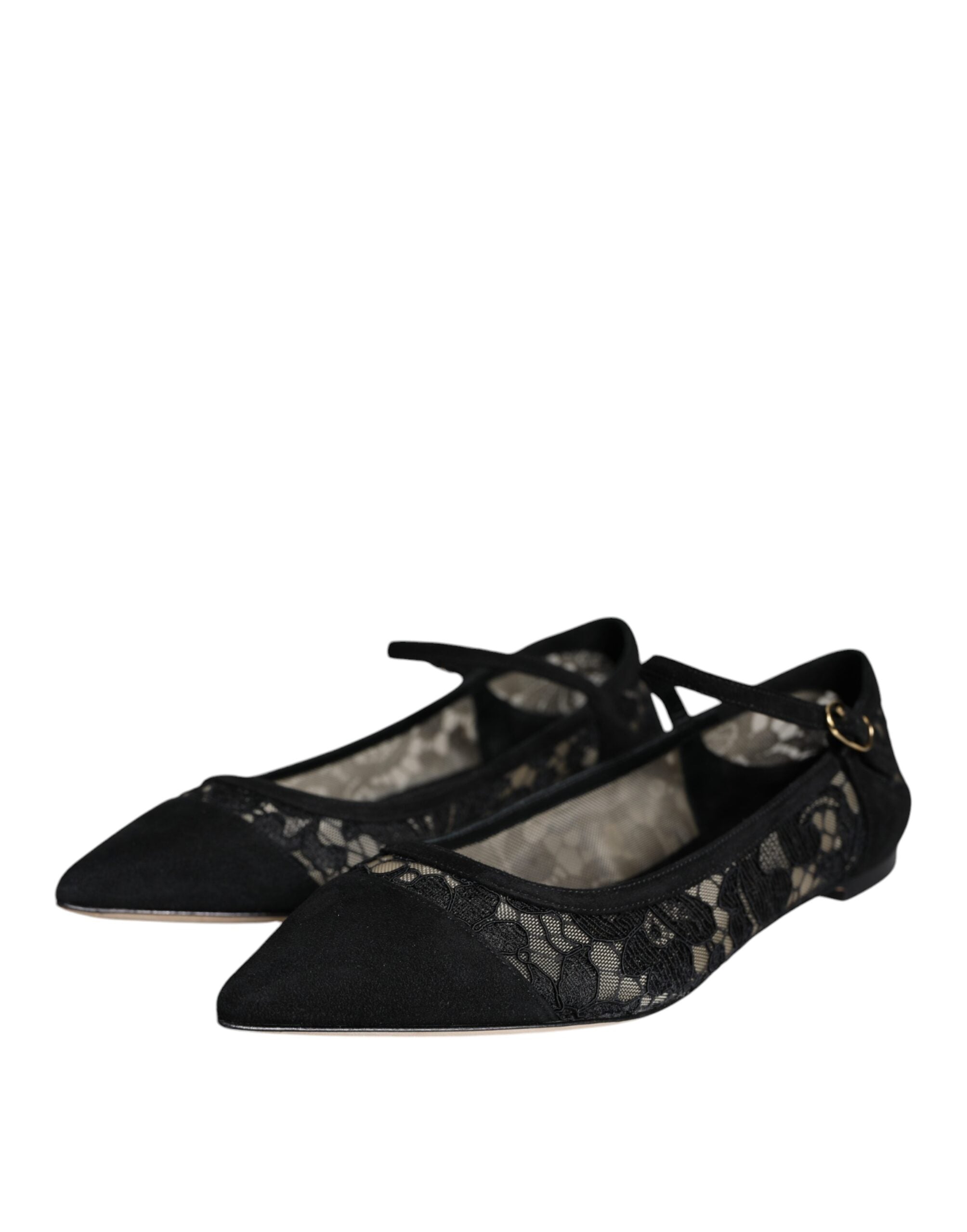 Dolce & Gabbana Black Taormina Lace Bellucci Flats Shoes -   -  Dolce & Gabbana. Dolce & Gabbana Black Taormina Lace Bellucci Flats Shoes -   -  Dolce & Gabbana.