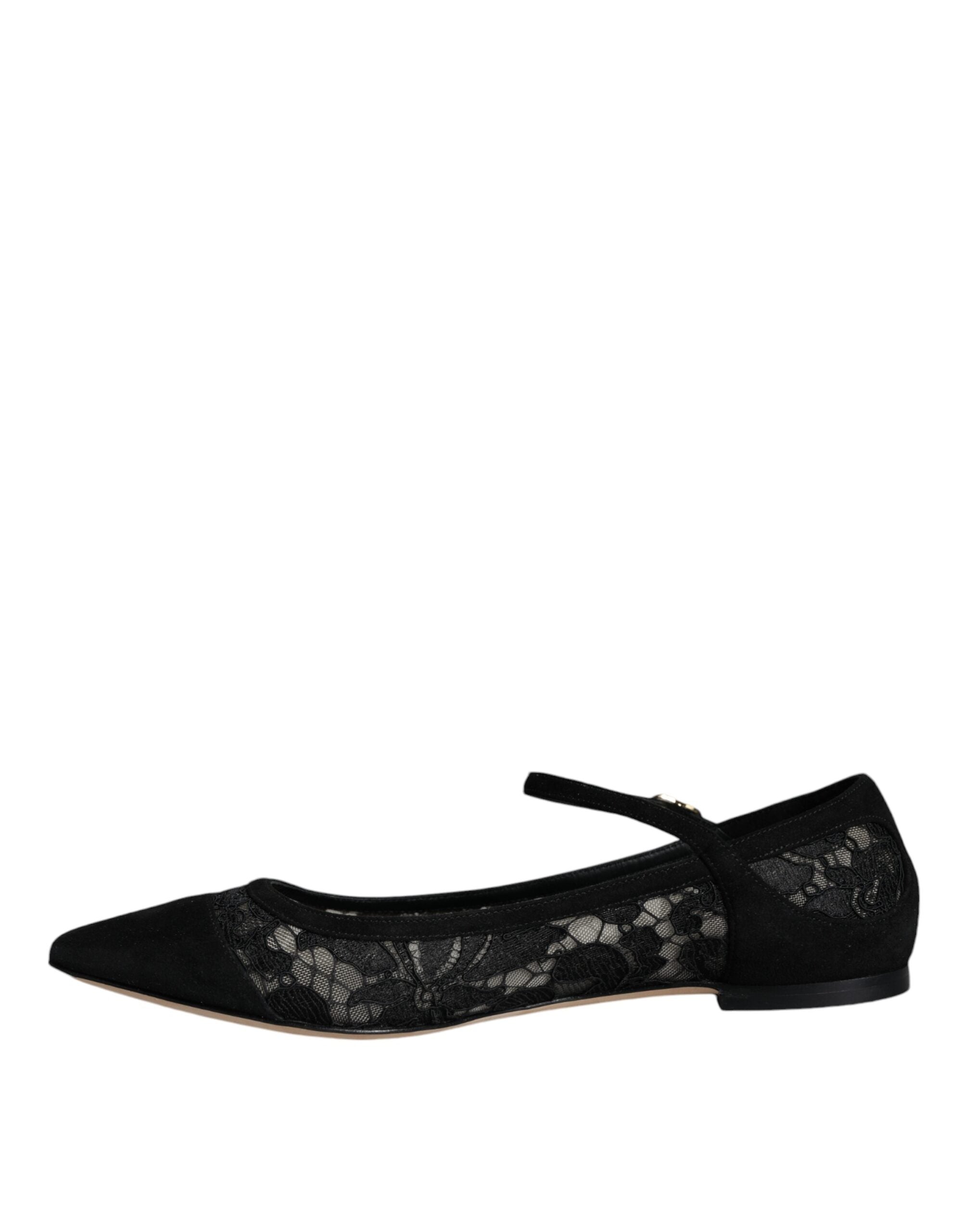 Dolce & Gabbana Black Taormina Lace Bellucci Flats Shoes -   -  Dolce & Gabbana. Dolce & Gabbana Black Taormina Lace Bellucci Flats Shoes -   -  Dolce & Gabbana.
