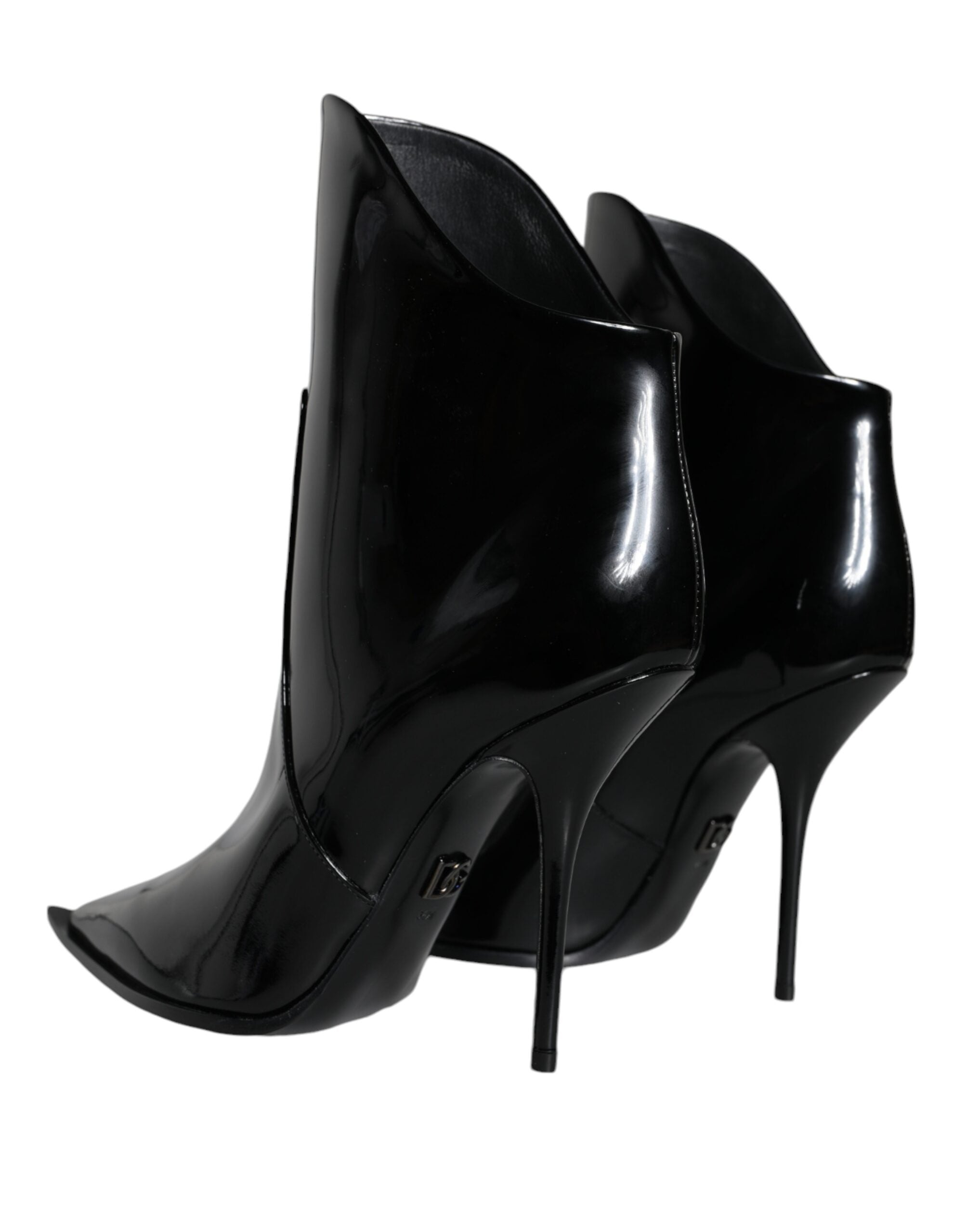 Dolce & Gabbana Black Patent Leather Pointed Ankle Boots Shoes -   -  Dolce & Gabbana. Dolce & Gabbana Black Patent Leather Pointed Ankle Boots Shoes -   -  Dolce & Gabbana.