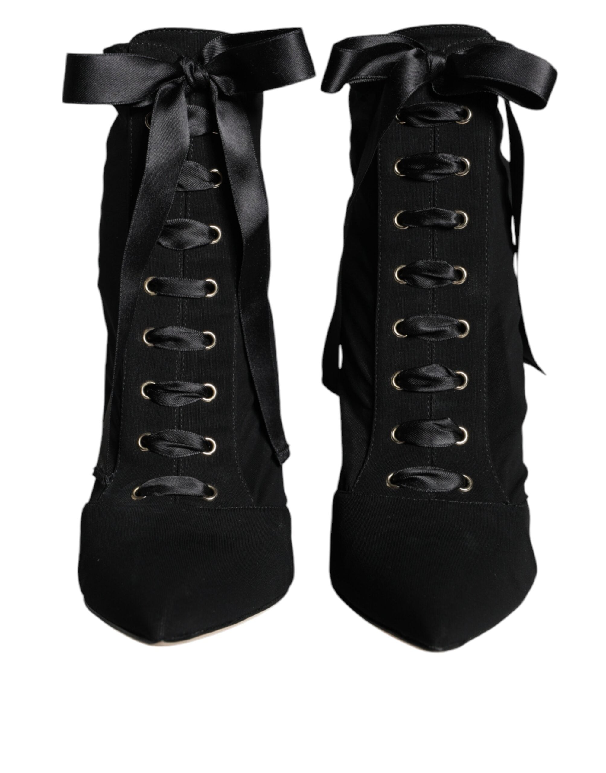 Dolce & Gabbana Black Jersey Stretch Ankle Booties Shoes -   -  Dolce & Gabbana. Dolce & Gabbana Black Jersey Stretch Ankle Booties Shoes -   -  Dolce & Gabbana.