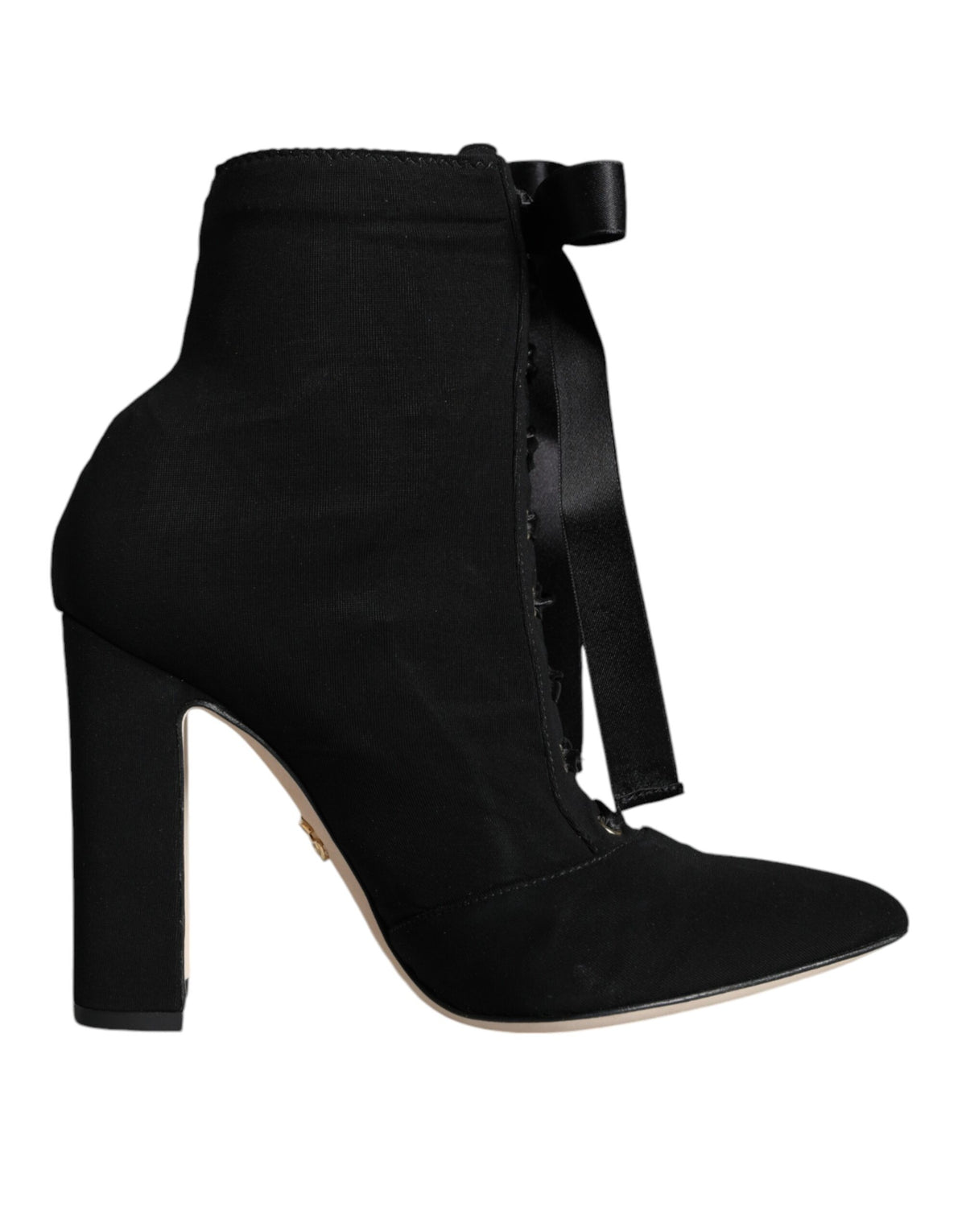 Dolce & Gabbana Black Jersey Stretch Ankle Booties Shoes -   -  Dolce & Gabbana.
