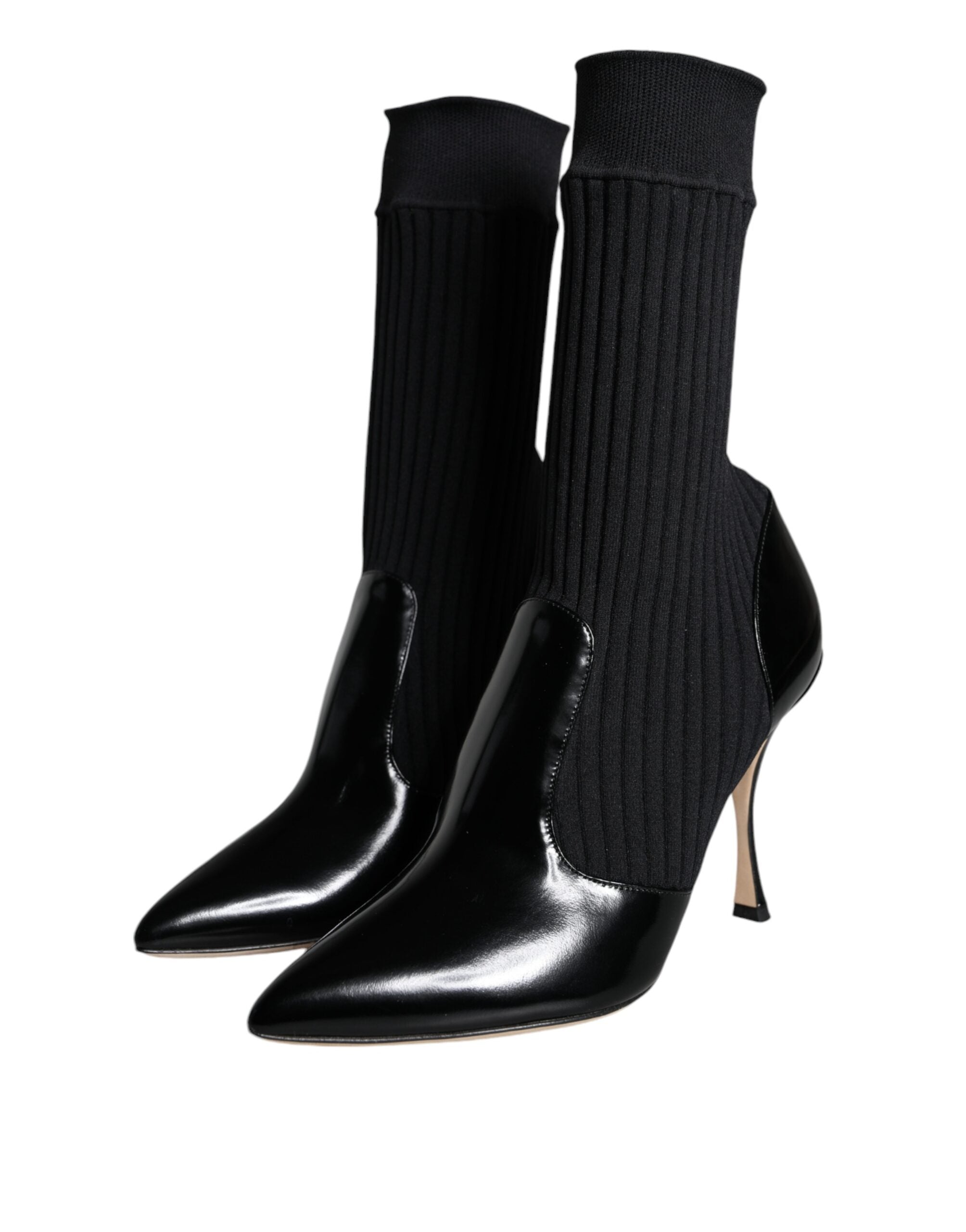Dolce & Gabbana Black Stretch Stilettos Booties Socks Shoes -   -  Dolce & Gabbana. Dolce & Gabbana Black Stretch Stilettos Booties Socks Shoes -   -  Dolce & Gabbana.