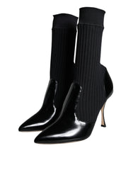 Dolce & Gabbana Black Stretch Stilettos Booties Socks Shoes -   -  Dolce & Gabbana.