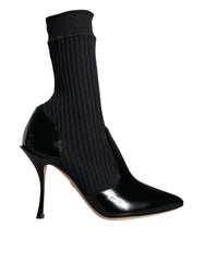 Dolce & Gabbana Black Stretch Stilettos Booties Socks Shoes -   -  Dolce & Gabbana.