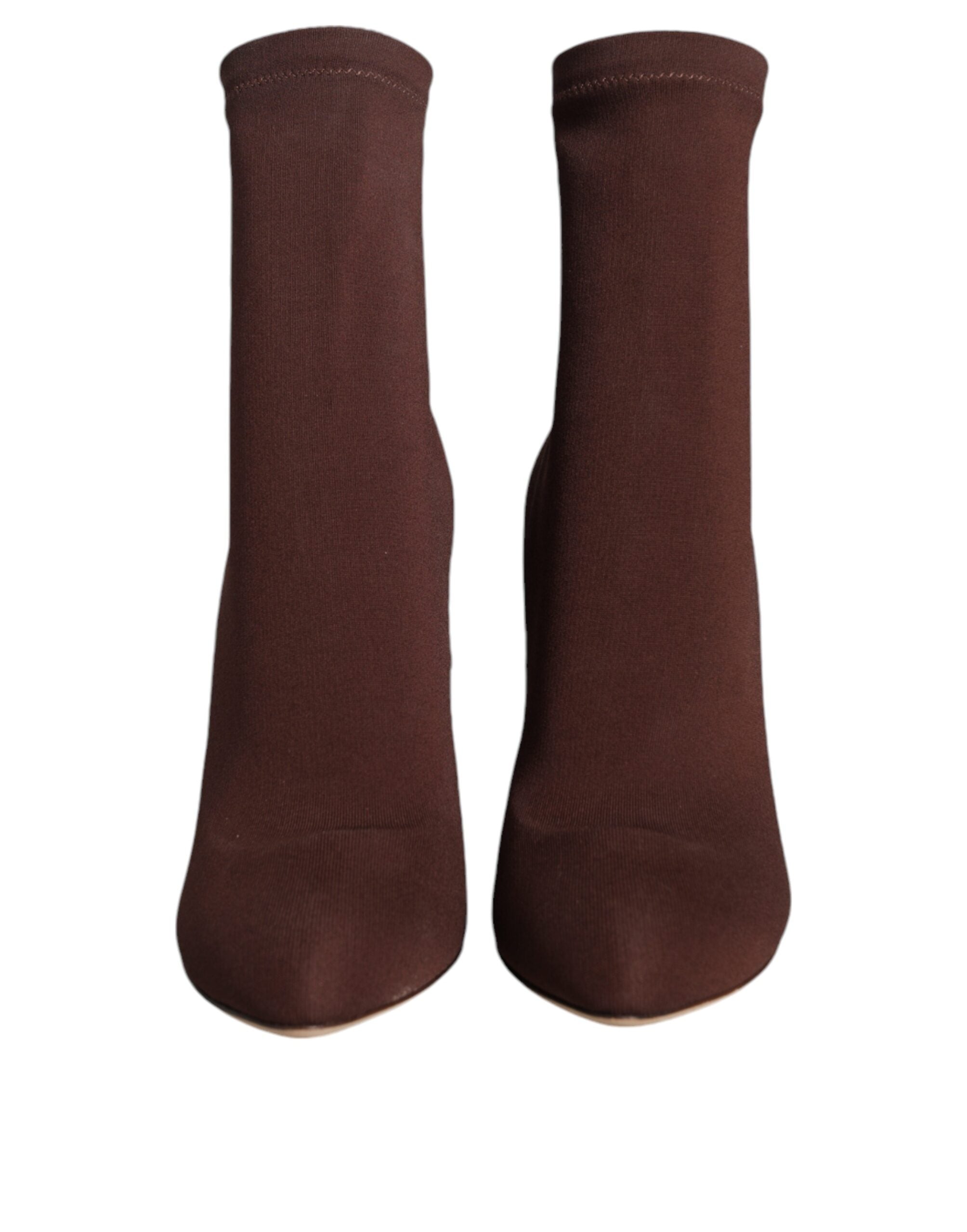 Dolce & Gabbana Brown Stiletto Heels Socks Ankle Boots Shoes -   -  Dolce & Gabbana. Dolce & Gabbana Brown Stiletto Heels Socks Ankle Boots Shoes -   -  Dolce & Gabbana.
