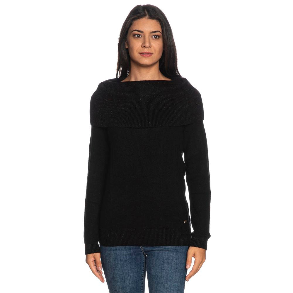 Yes Zee Black Viscose Sweater -   -  Yes Zee.