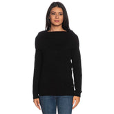 Yes Zee Black Viscose Sweater -   -  Yes Zee.
